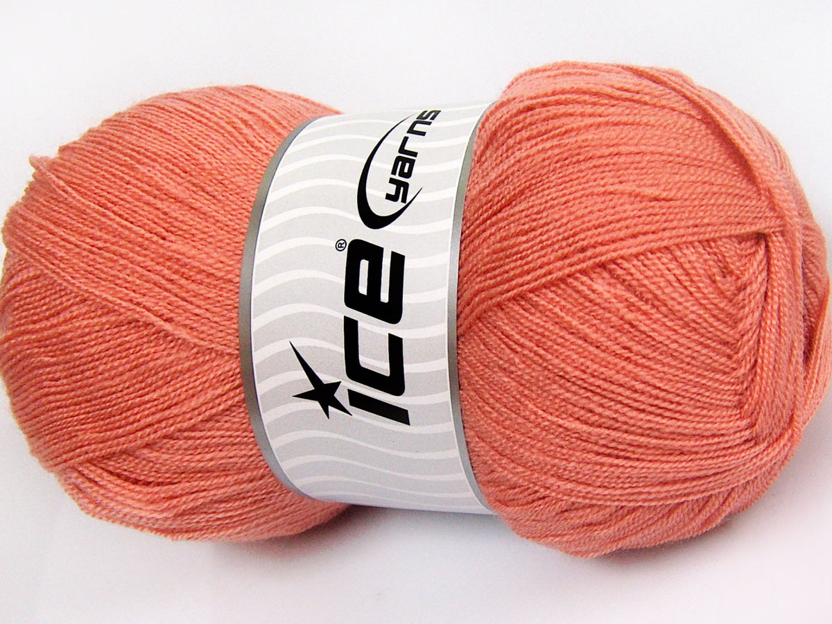 Ice Yarns Kristal – Dunkler Lachs – 100 % Acryl