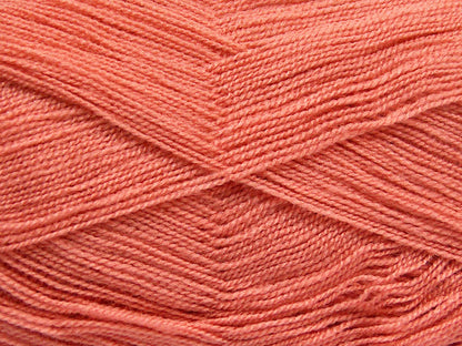 Ice Yarns Kristal – Dunkler Lachs – 100 % Acryl