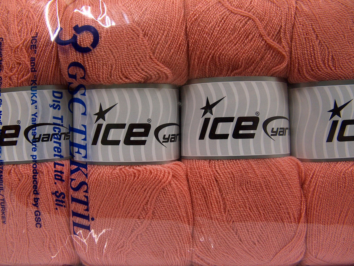 Ice Yarns Kristal – Dunkler Lachs – 100 % Acryl