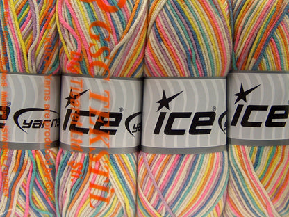 Lorena Color Pink, Turquoise, Green, Lilac, Blue, White fnt2-66585