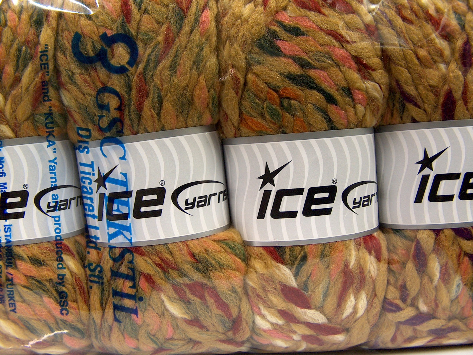 Astoria Caramel, Red, Pink, Dark Green, Cream fnt2-67154