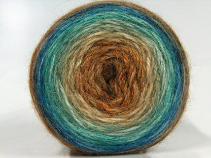 Cakes Alpaca Brown Shades, Turquoise Shades fnt2-67400