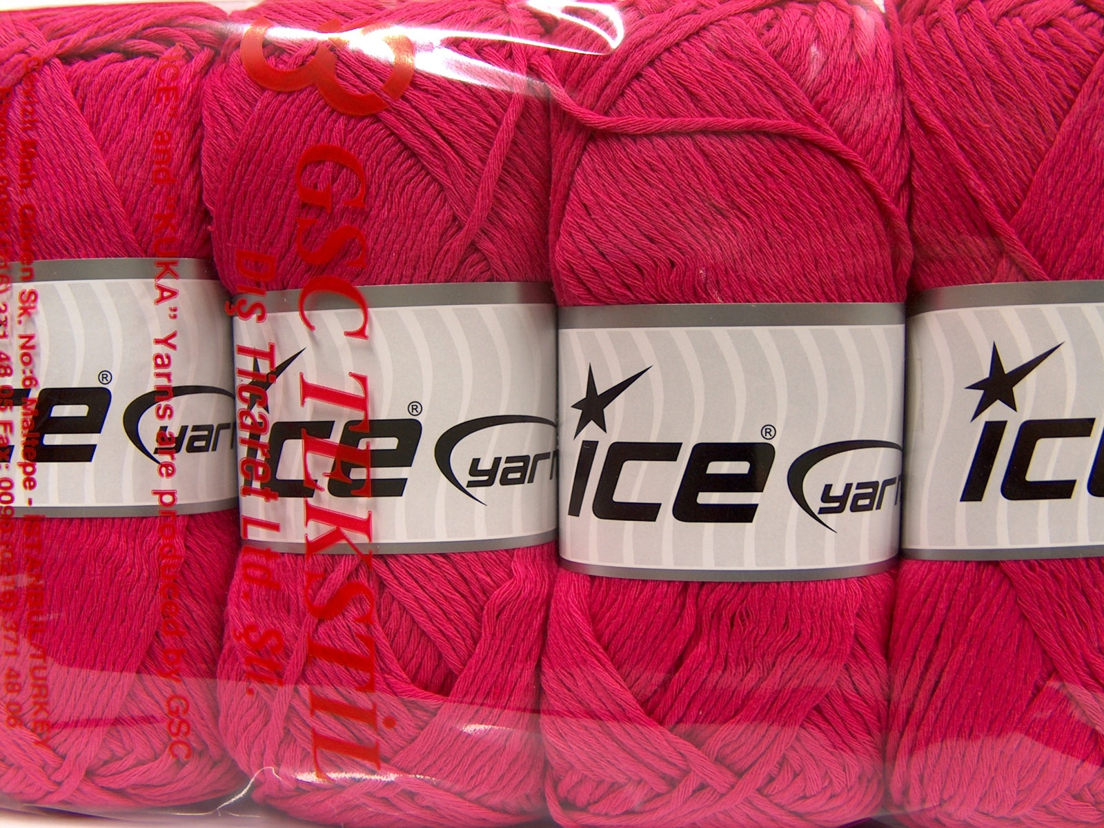 Natural Cotton Fuchsia fnt2-67455