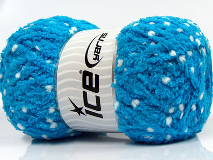 Puffy PomPom Turquoise fnt2-67494