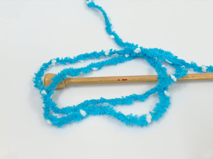 Puffy PomPom Turquoise fnt2-67494