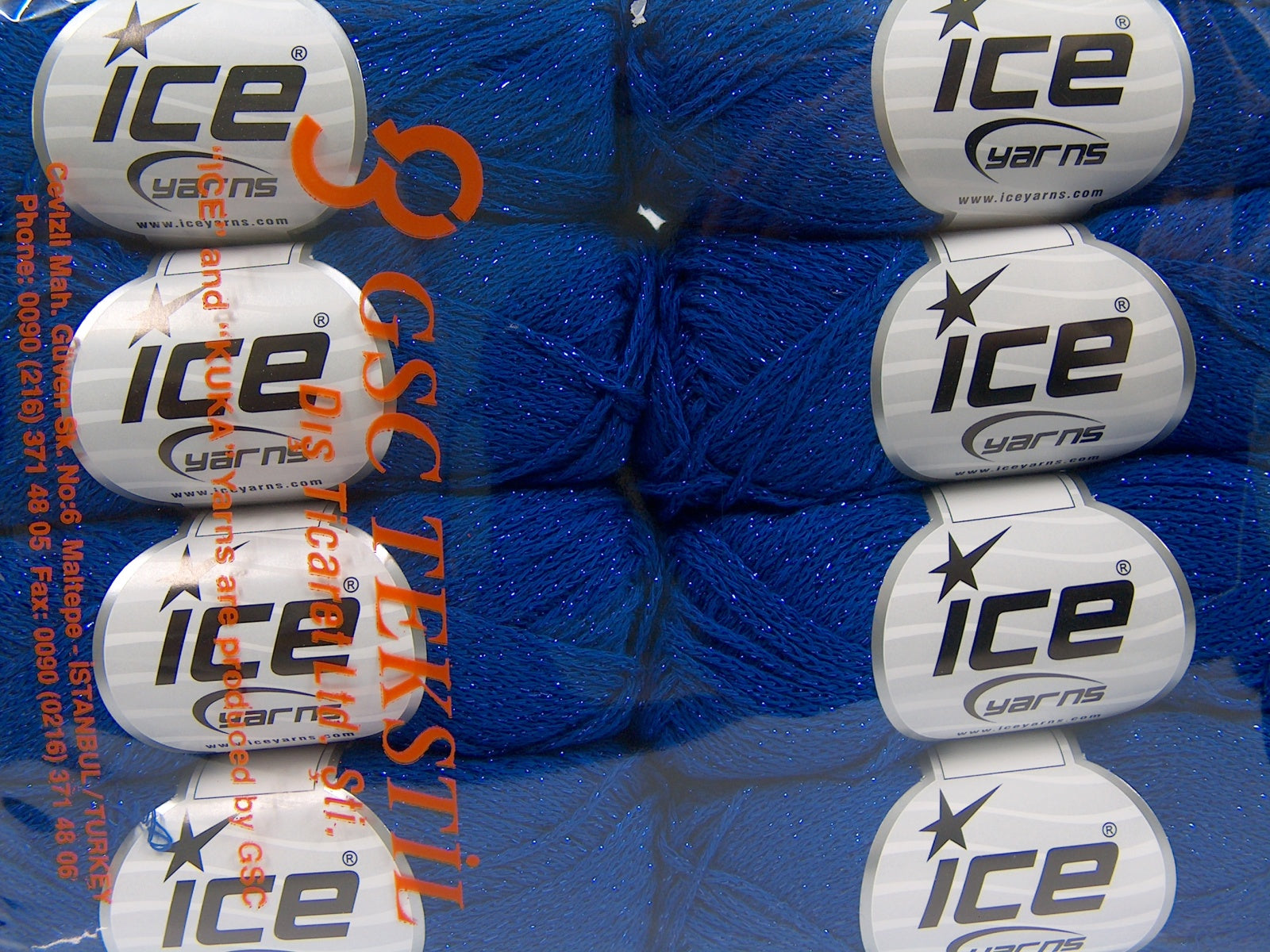 Elegant Metallic Cotton Blue fnt2-67839