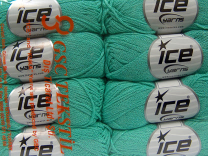 Elegant Metallic Cotton Mint Green fnt2-67842