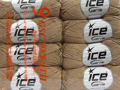 Pure Cotton Fine Light Camel fnt2-67874