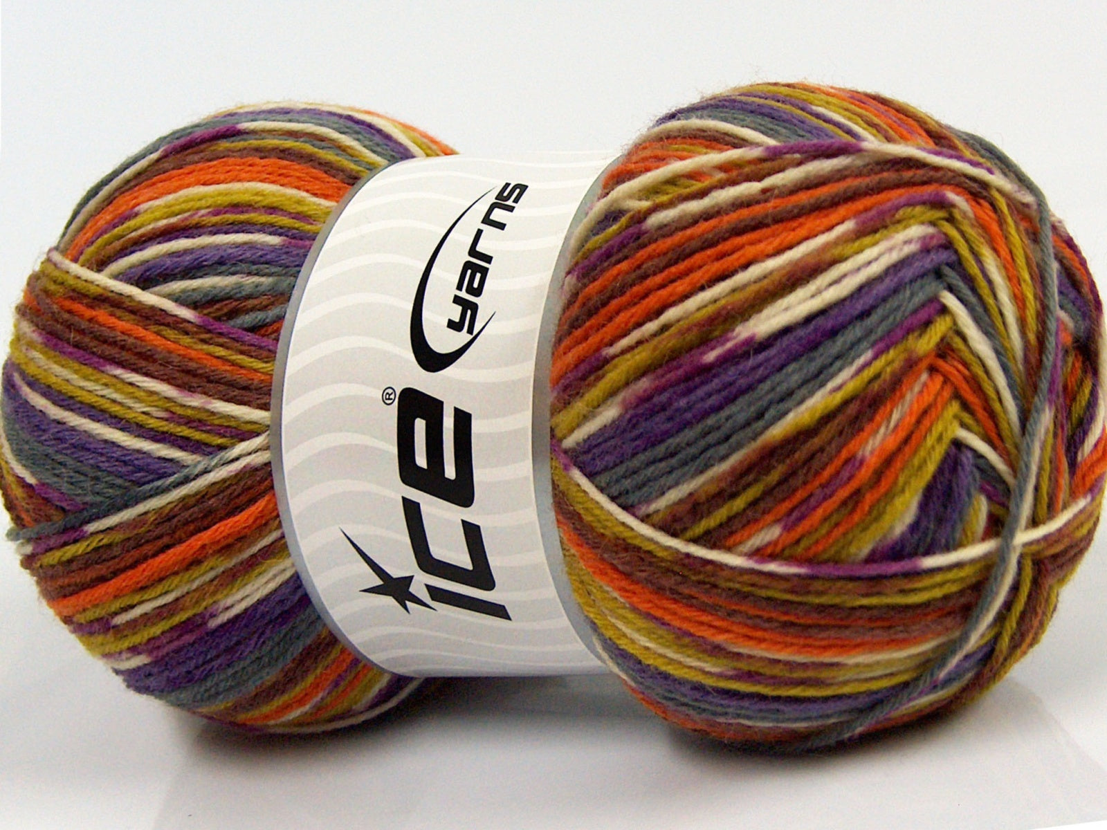Glamor Sock Lilac, Grey, Olive Green, Orange, Brown fnt2-68202