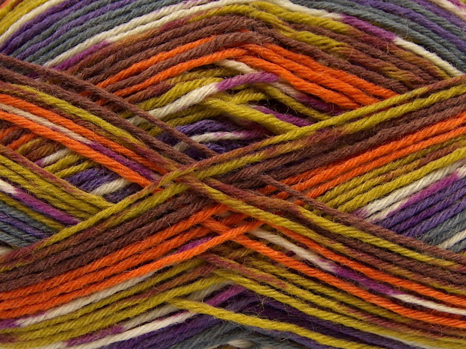Glamor Sock Lilac, Grey, Olive Green, Orange, Brown fnt2-68202