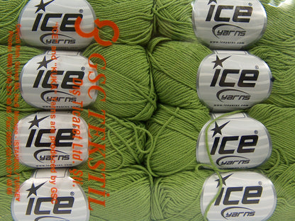 Pure Cotton Fine Pistachio Green fnt2-68245