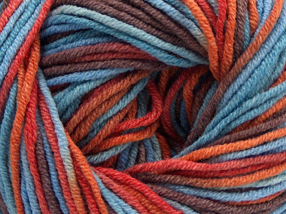 Lorena Print Brown, Orange, Blue fnt2-68246