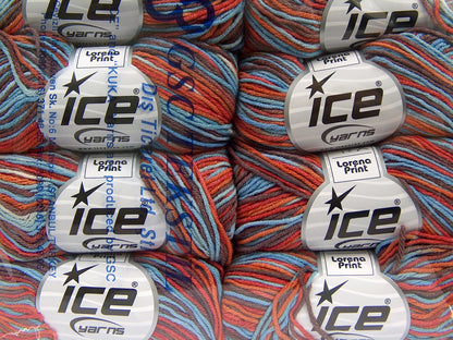 Lorena Print Brown, Orange, Blue fnt2-68246