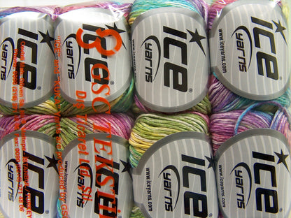 Mona Lisa Green Shades, Yellow, Turquoise, Purple fnt2-68414