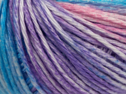 Mona Lisa Turquoise Shades, Pink, White, Lilac Shades fnt2-68422