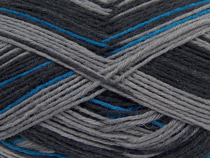 Glamor Sock Black, Grey, Blue fnt2-68423