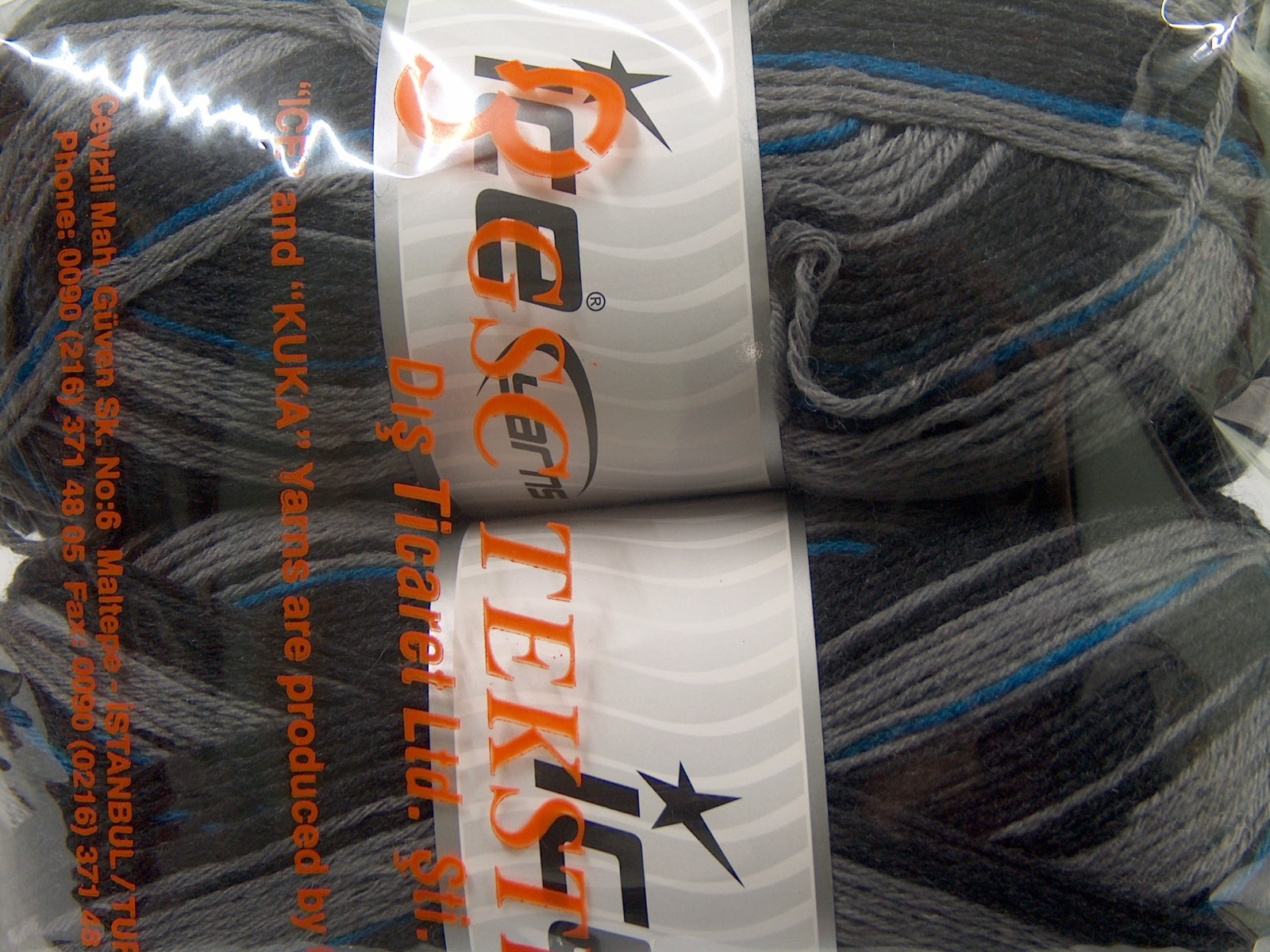 Glamor Sock Black, Grey, Blue fnt2-68423