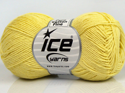 Pure Cotton Fine Light Yellow fnt2-68487