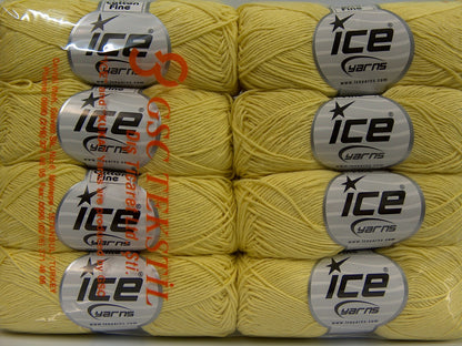 Pure Cotton Fine Light Yellow fnt2-68487