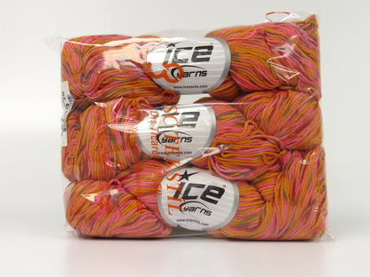 Hand Dyed Cashmere Orange Shades, Red Sku:fnt2-68723