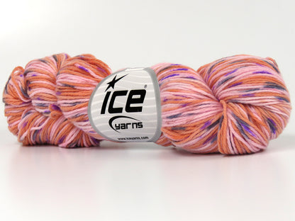 Hand Dyed Cashmere Light Pink, Light Salmon, Lilac, Light Grey Sku:fnt2-68725