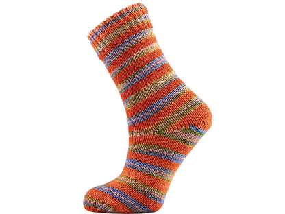 Hand Dyed Sock Merino Orange Shades, Lilac, Blue, Green, Camel fnt2-68868