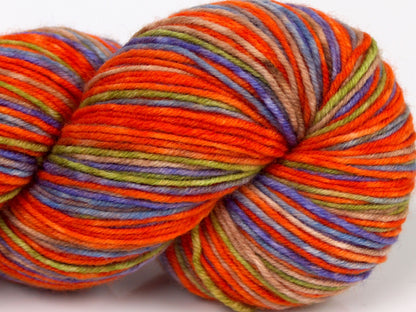 Hand Dyed Sock Merino Orange Shades, Lilac, Blue, Green, Camel fnt2-68868