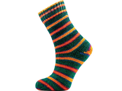 Hand Dyed Sock Merino Green, Orange, Yellow, Gold, Purple, Fuchsia fnt2-68871