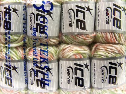 Baby Twist White, Green, Camel, Salmon fnt2-69010