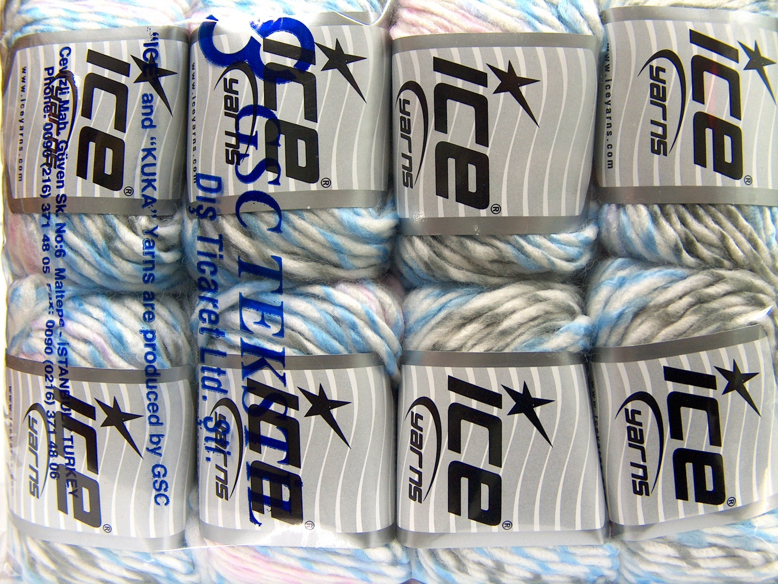 Baby Twist White, Blue, Pink, Light Grey fnt2-69013