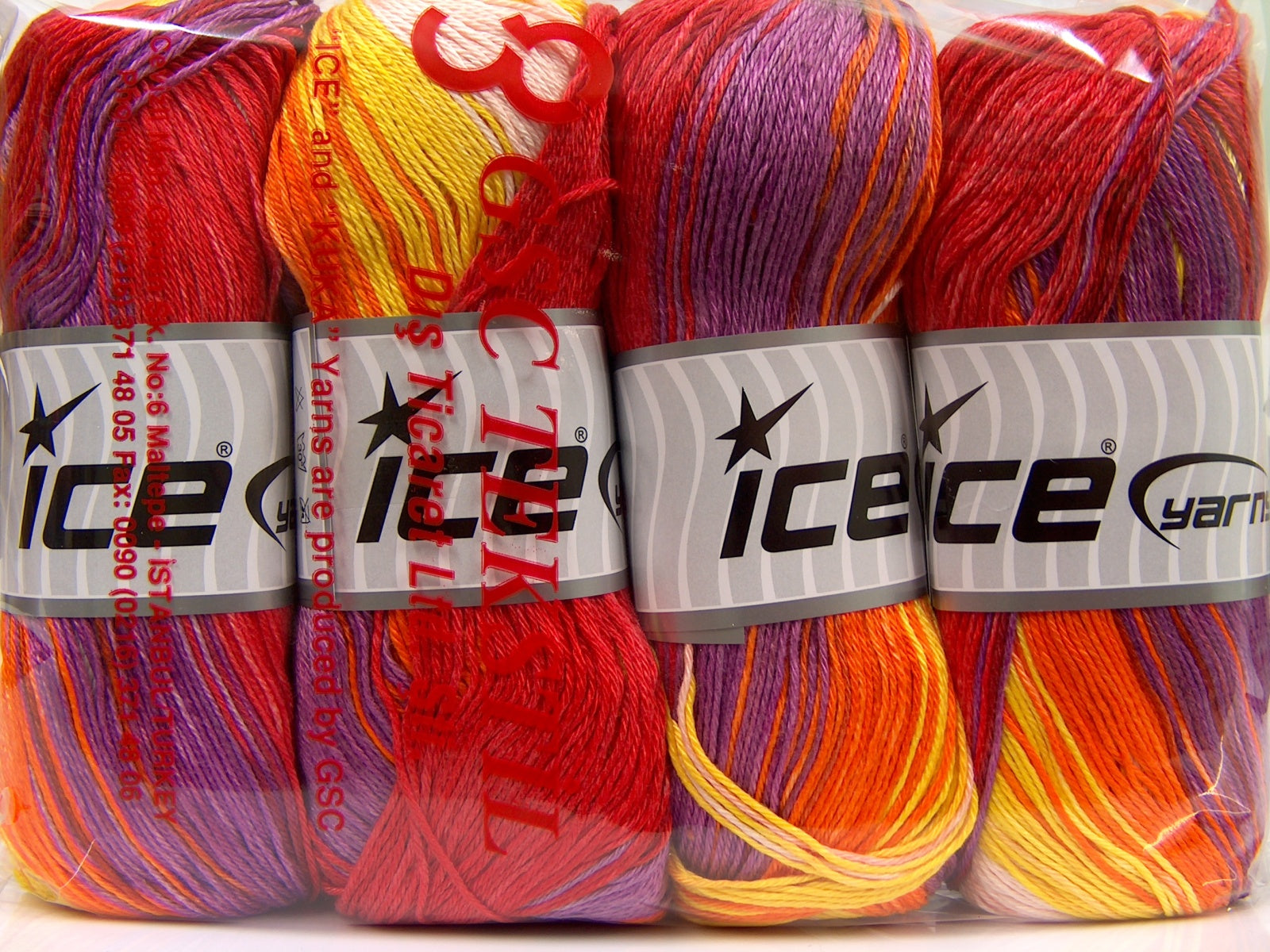 Camilla Cotton Magic Red, Purple, Orange, Yellow, Light Pink fnt2-69531