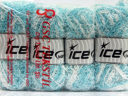 Scrubber Twist Light Turquoise, White Sku:fnt2-69620
