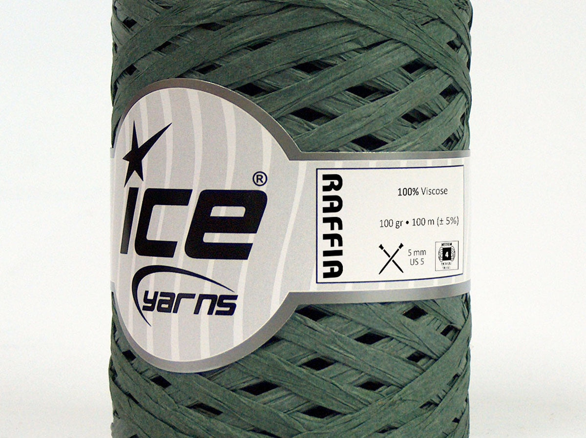 Raffia Hunter Green fnt2-70600