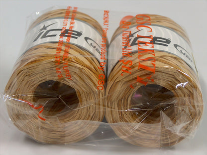 Ice Yarns Raphia Multi – Brown Shades 9 – 100 % viscose