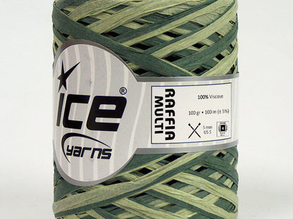 Raffia Multi Green Shades fnt2-70641