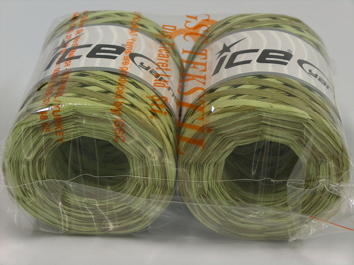 Raffia Multi Green Shades fnt2-70643