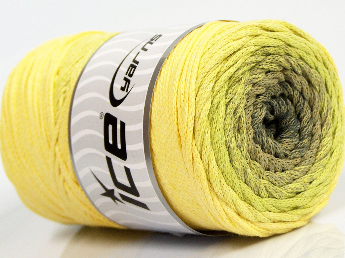 Macrame Cotton Magic Green Shades, Yellow fnt2-70670