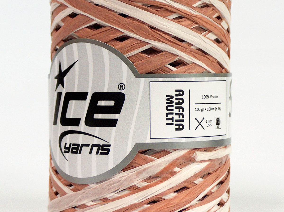 Raffia Multi Light Salmon, Cream fnt2-70719