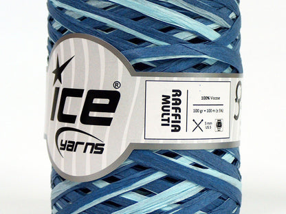 Raffia Multi Blue Shades fnt2-70720