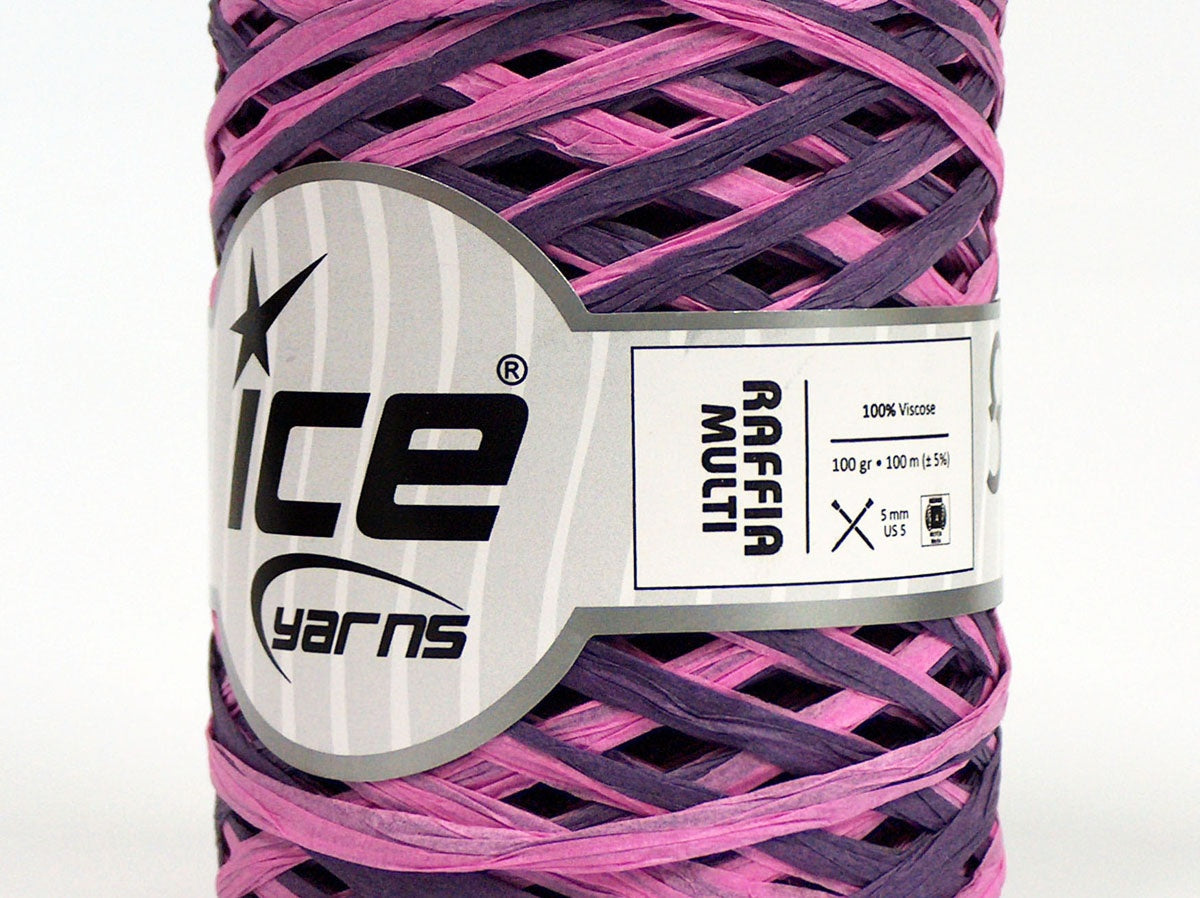 Raffia Multi Pink, Purple fnt2-70722