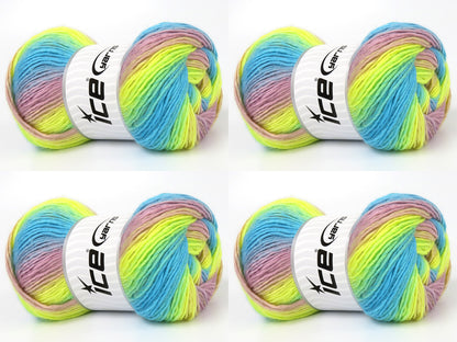 Lana Bella Turquoise, Yellow, Lilac fnt2-70821