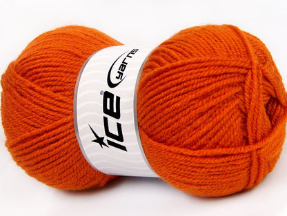 Plain Wool Worsted Orange fnt2-70828