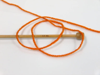 Plain Wool Worsted Orange fnt2-70828