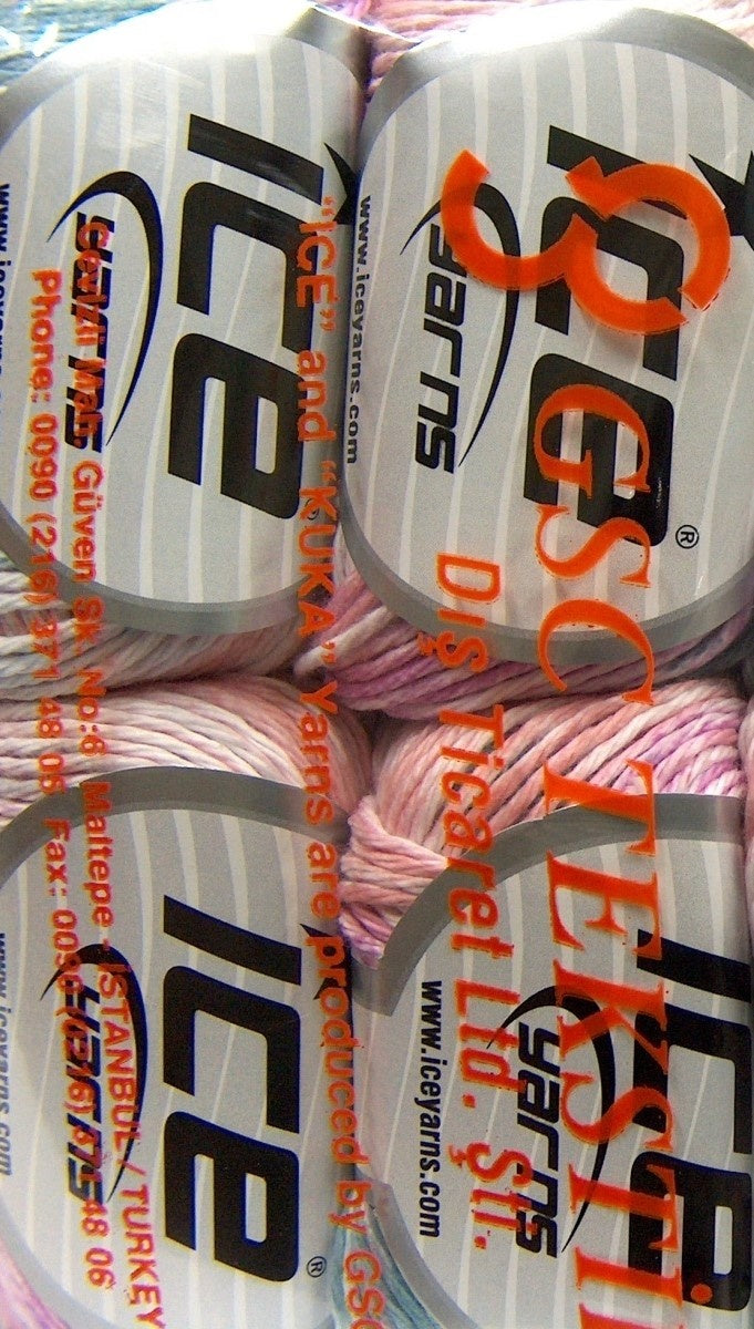 Mona Lisa Light Salmon, White, Pink, Water Green fnt2-70835