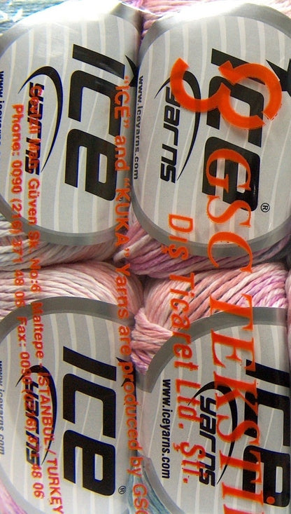 Mona Lisa Light Salmon, White, Pink, Water Green fnt2-70835