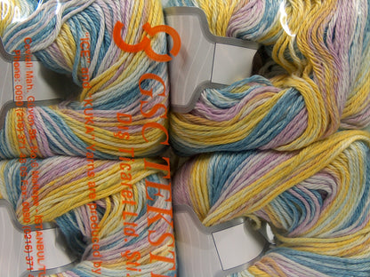 Mona Lisa Oil Blue, Pink Shades, Green, Yellow fnt2-70837