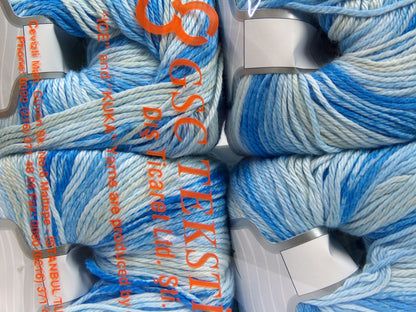 Mona Lisa Blue Shades, White, Beige fnt2-70839