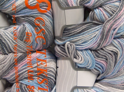 Mona Lisa Grey Shades, Light Pink, Light Blue fnt2-70933
