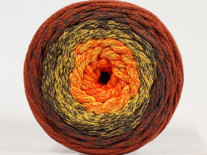 Macrame Cotton Magic Copper, Brown, Yellow, Orange fnt2-71151