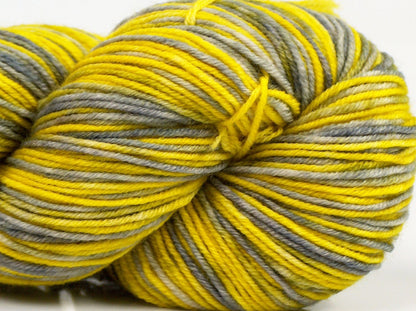 Hand Dyed Sock Merino Yellow Shades, Grey Shades fnt2-71171